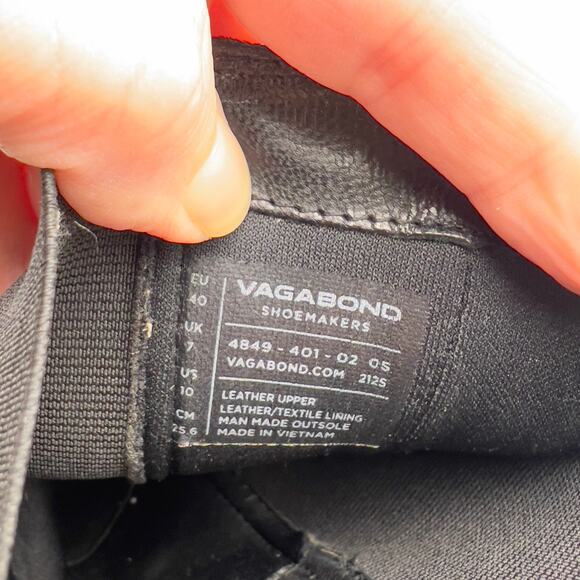 Off White Leather Vagabond Shoemakers Cosmo 2.0 Chelsea Boots Size 10 Chunky - Picture 6 of 7